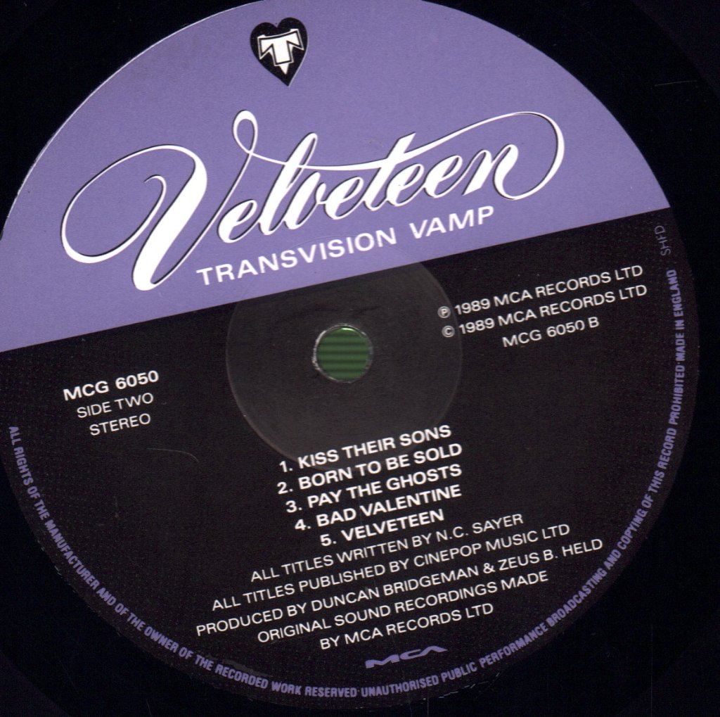 Transvision Vamp - Velveteen - Lp
