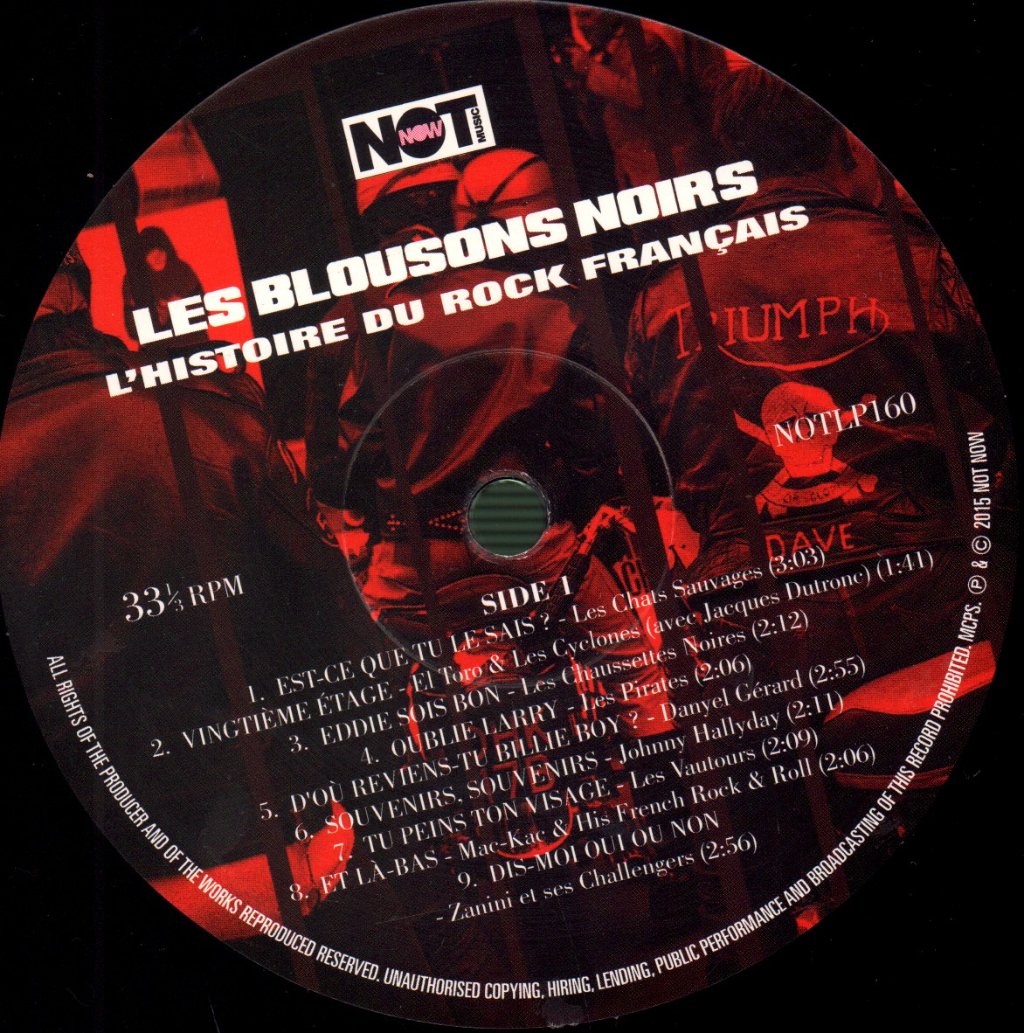 Various Artists - Les Blousons Noirs - L'Histoire Du Rock Francais - Lp