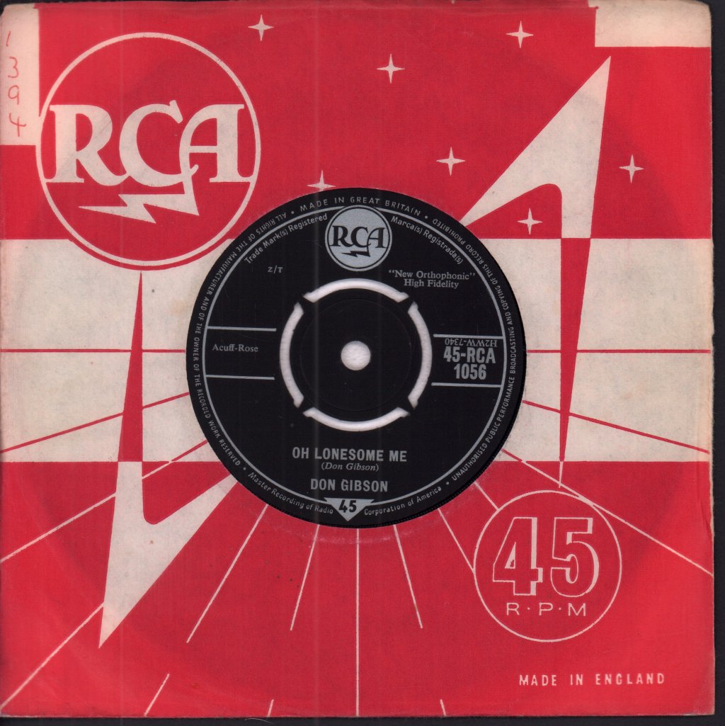 Don Gibson - Oh Lonesome Me - 7 Inch
