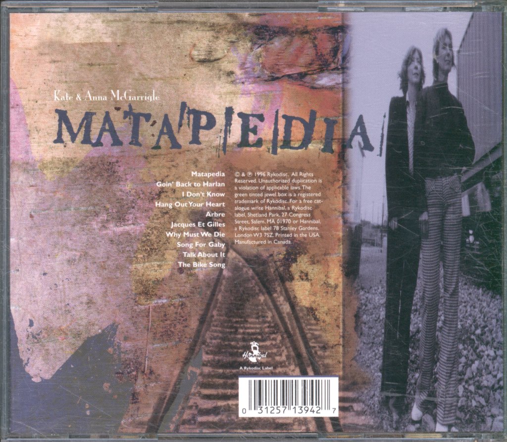 Kate & Anna McGarrigle - Matapedia - Cd