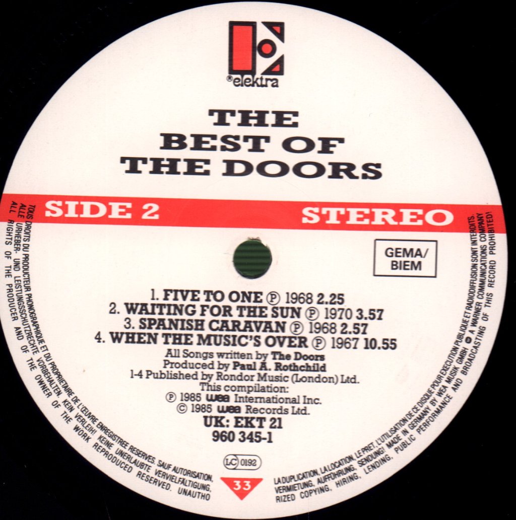Doors - Best Of - Double Lp
