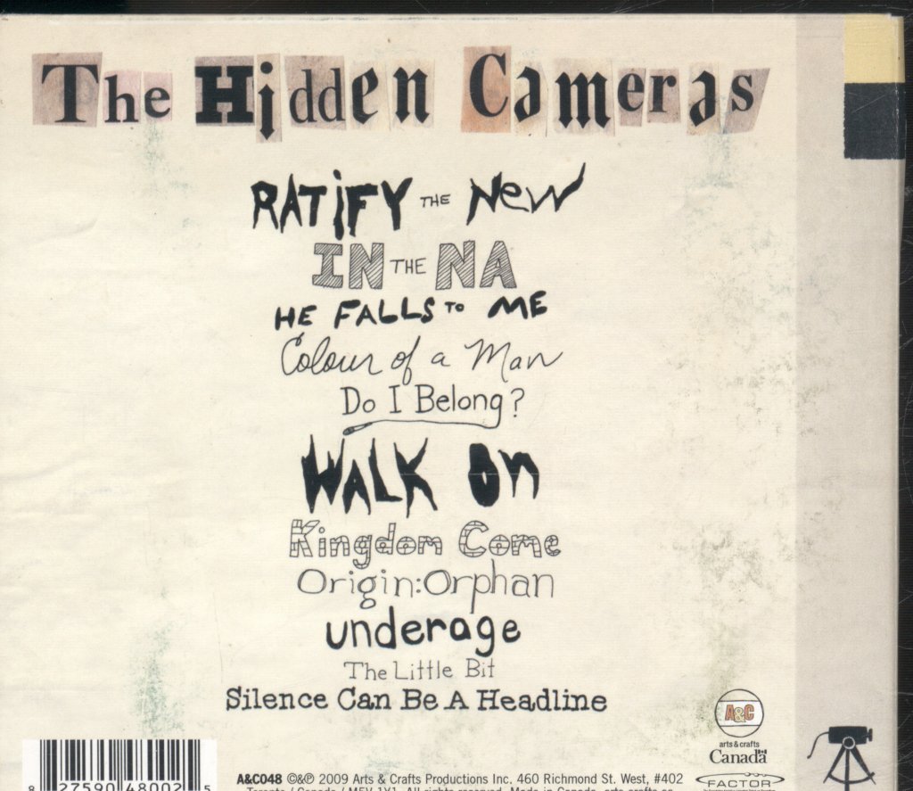 Hidden Cameras - Origin:Orphan - Cd