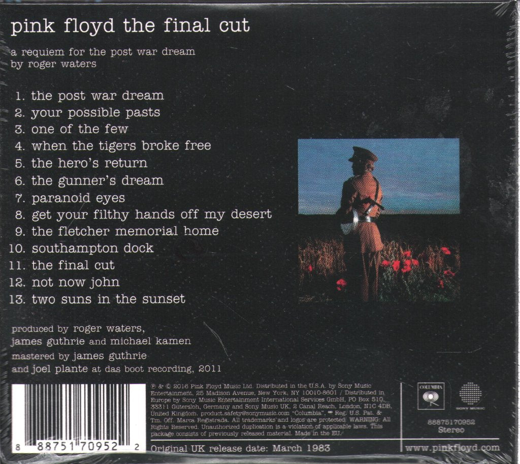 Pink Floyd - Final Cut - Cd