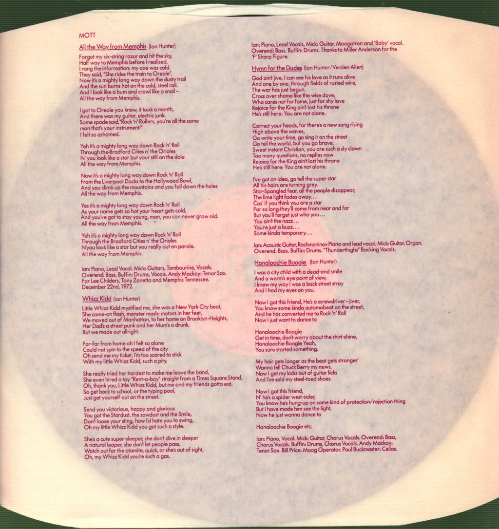 Mott The Hoople - Mott - Lp