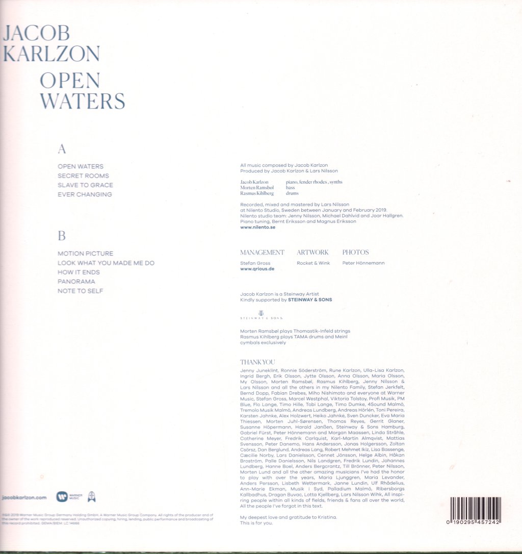 Jacob Karlzon - Open Waters - Lp
