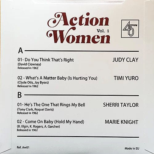 Various Artists - Action Women: A Female Soul Rhythm & Blues Explosion! Vol. 1 - 7 Inch