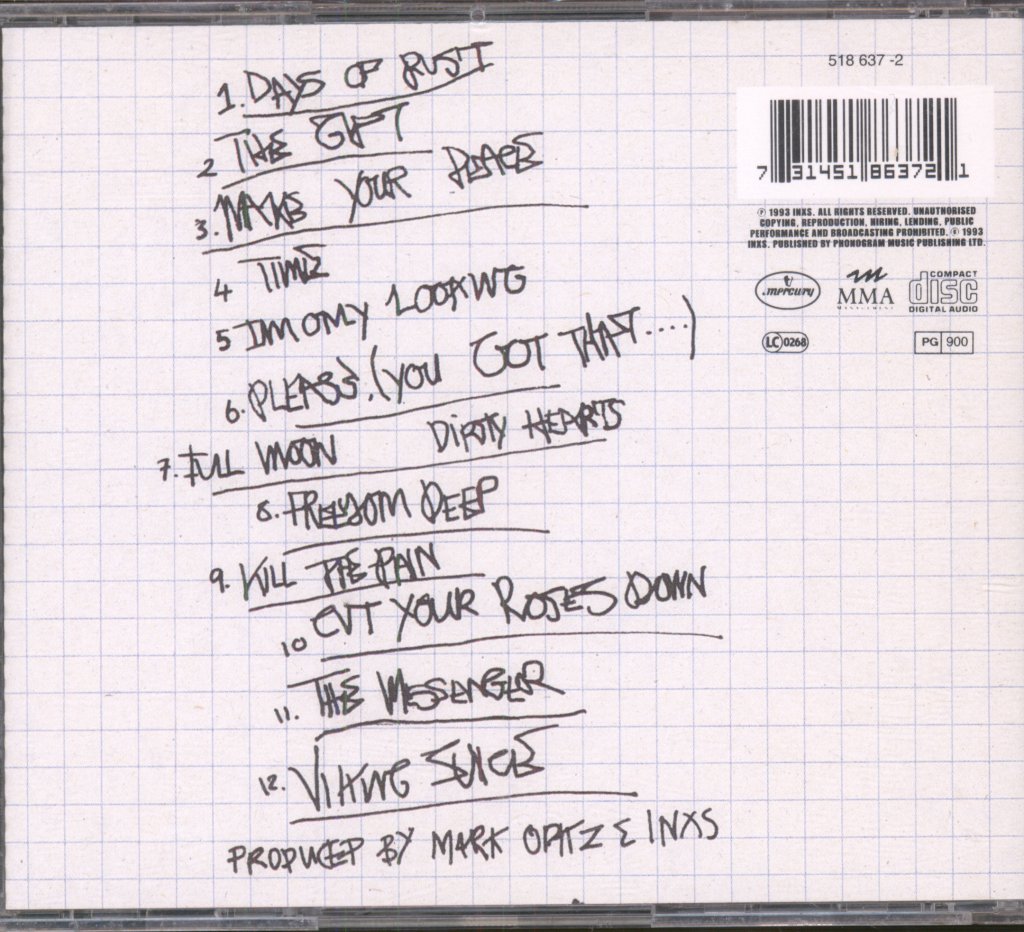INXS - Full Moon, Dirty Hearts - Cd
