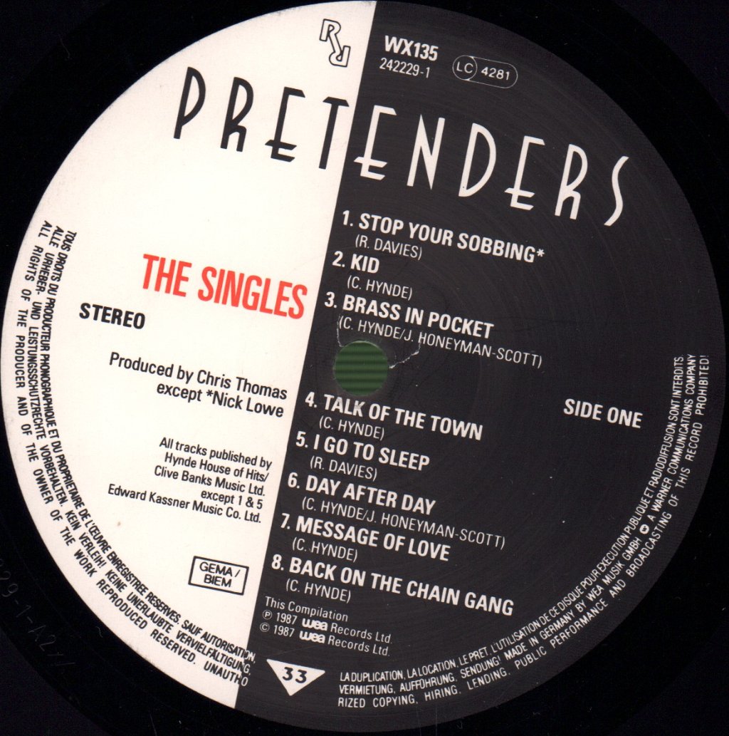 Pretenders - Singles - Lp