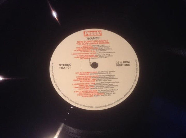 Cliff Adams Singers - Sing Something Simple - Lp