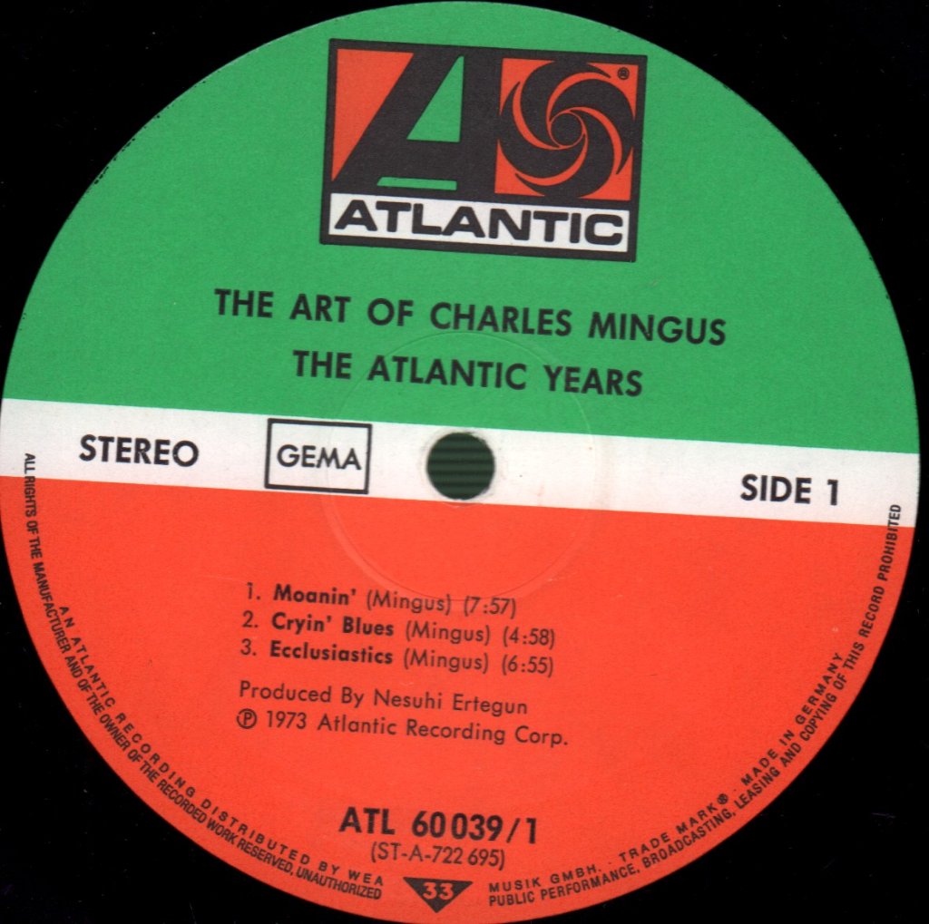 Charles Mingus - Art Of Charles Mingus - The Atlantic Years - Double Lp