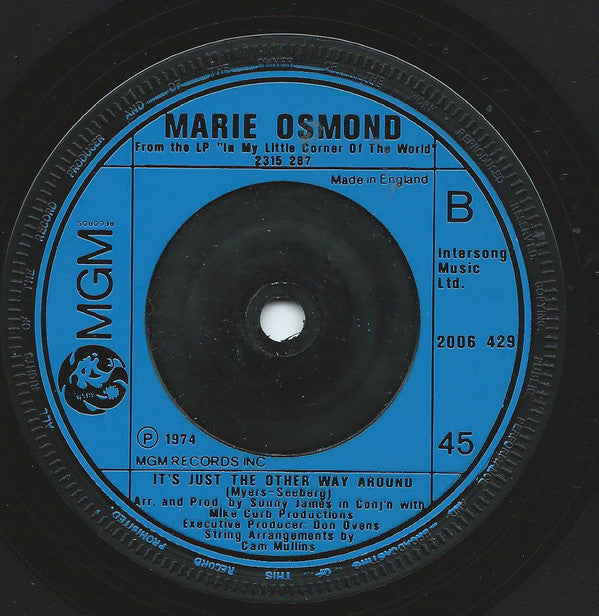 Marie Osmond - In My Little Corner Of The World - 7 Inch