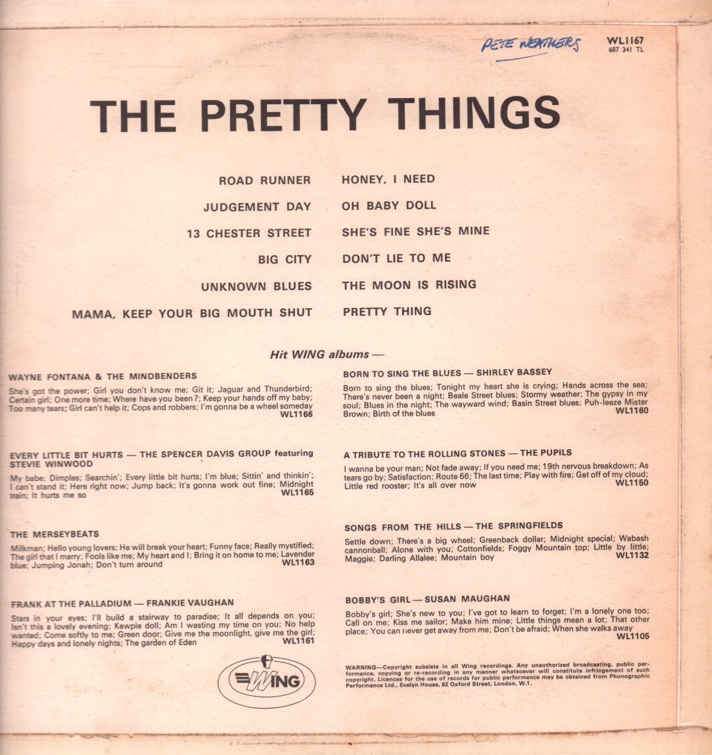 Pretty Things - Pretty Things - Lp
