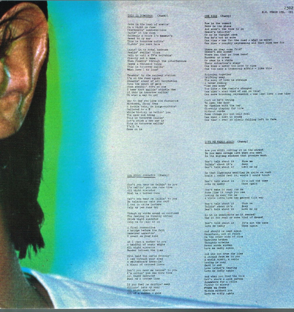 Bryan Ferry - In Your Mind - Lp