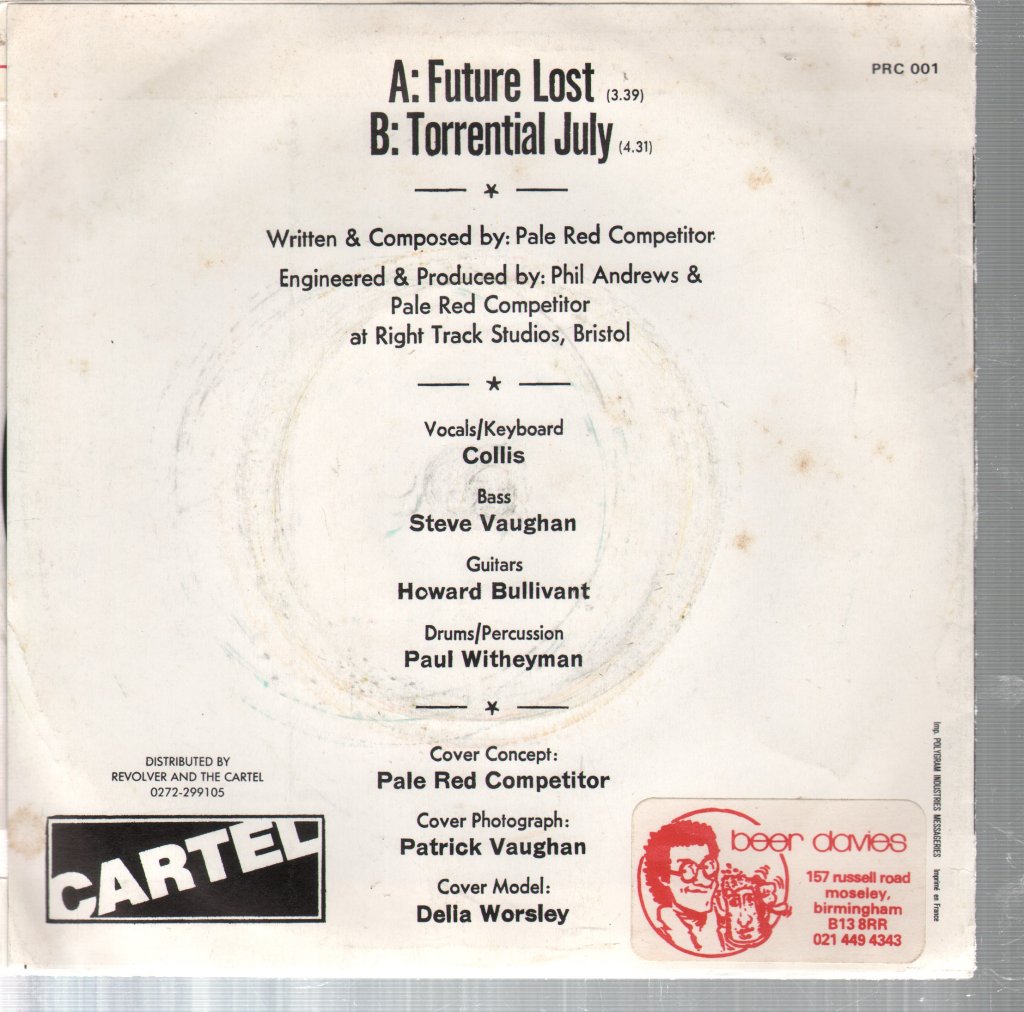Pale Red Competitor - Future Lost - 7 Inch