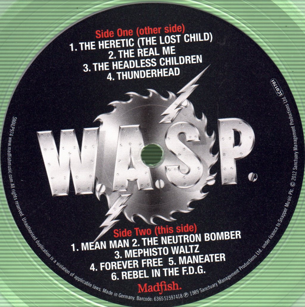 W.A.S.P. - Headless Children - Lp
