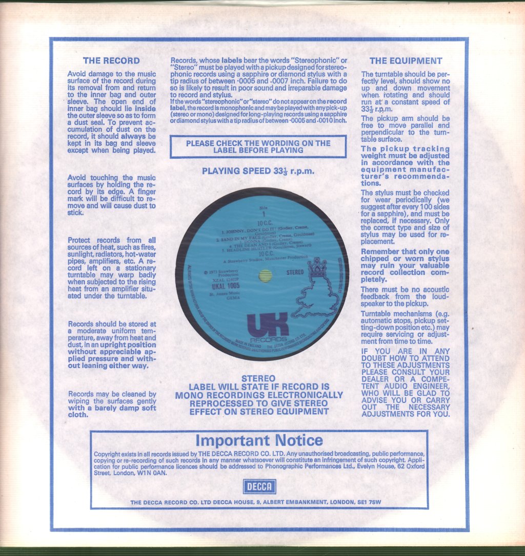 10cc - 10cc - Lp