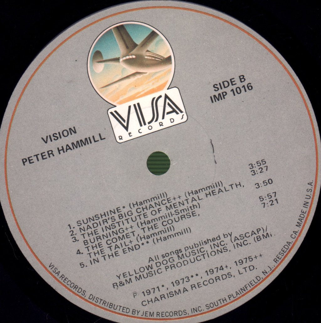 Peter Hammill - Vision - Lp