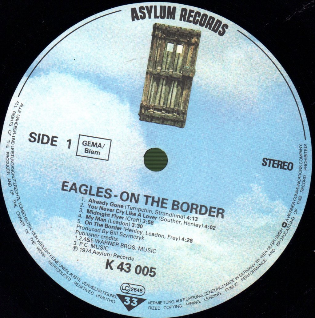 Eagles - On The Border - Lp