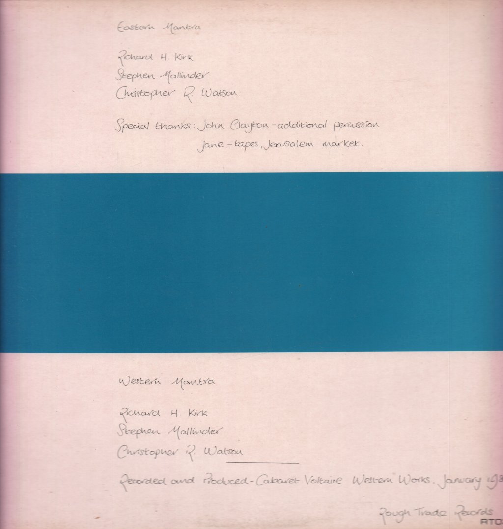 Cabaret Voltaire - Three Mantras - 12 Inch