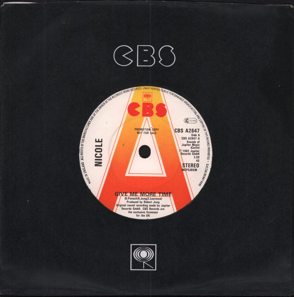 Nicole (Eurovision) - Give Me More Time - 7 Inch