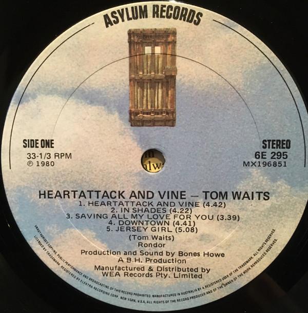 Tom Waits - Heartattack And Vine - Lp