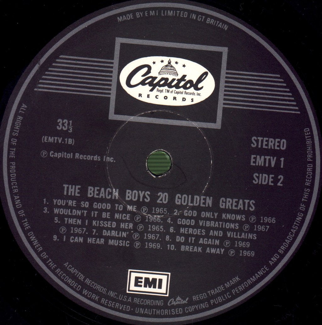 Beach Boys - 20 Golden Greats - Lp