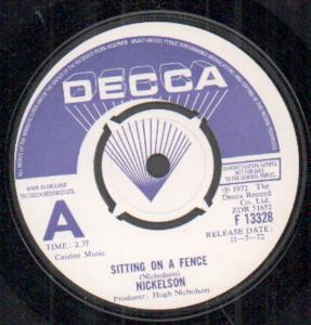 Nickelson - Sitting On A Fence - 7 Inch
