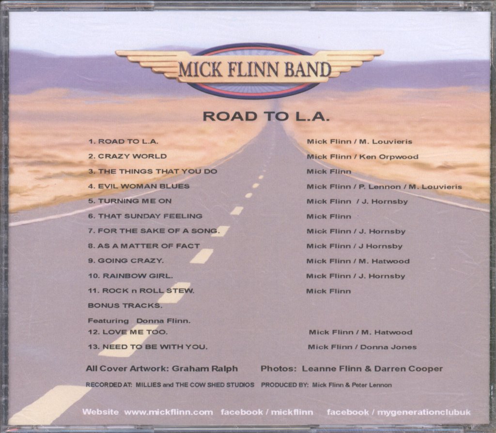 Mick Flinn Band - Road To L.A - Cd