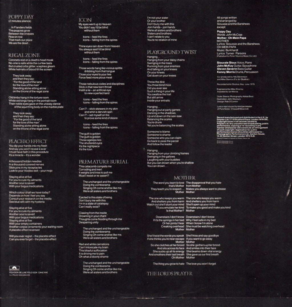 Siouxsie And The Banshees - Join Hands - Lp