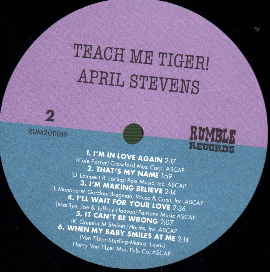 April Stevens - Teach Me Tiger! - Lp