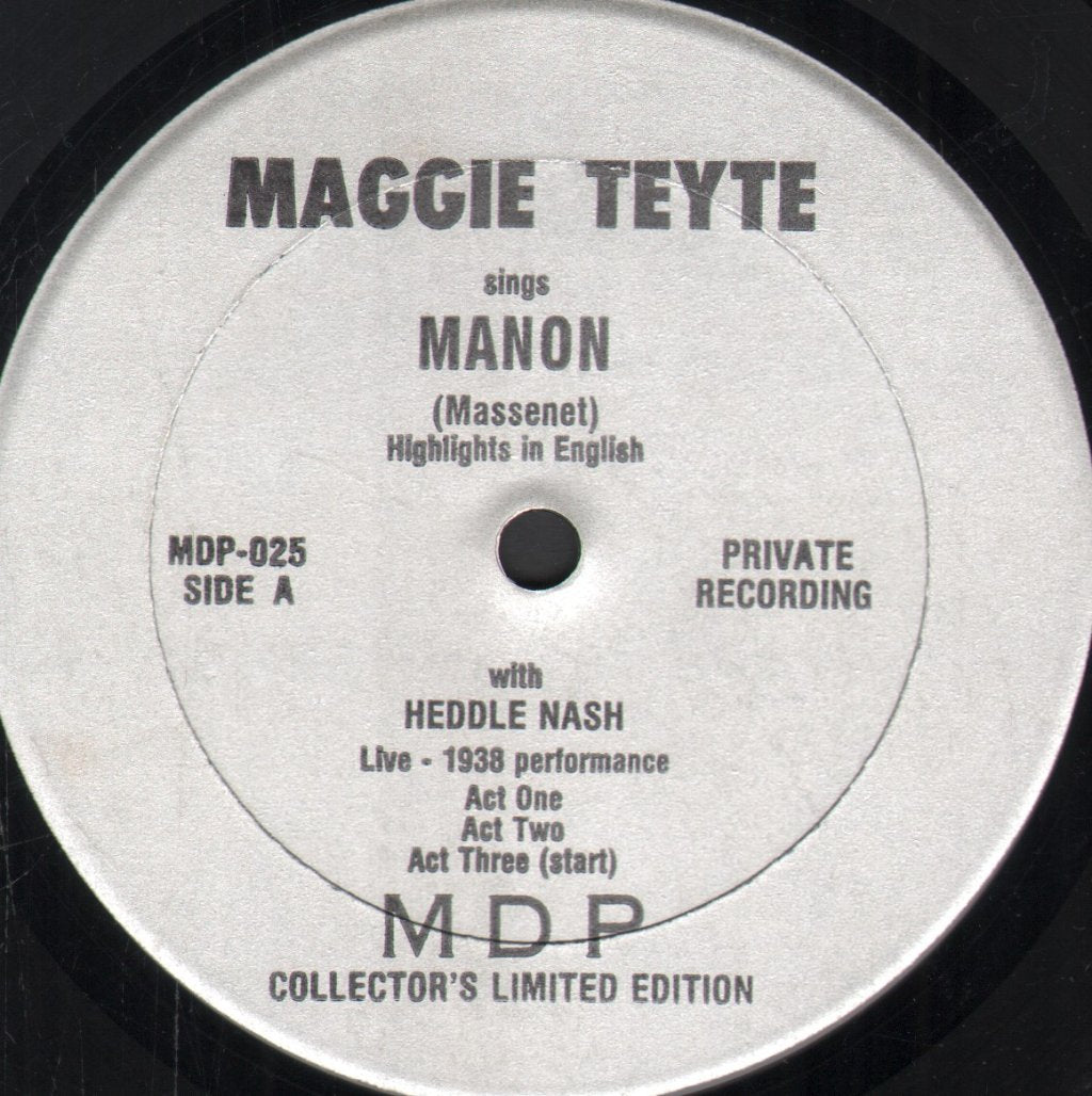 Maggie Teyte / Heddle Nash - Manon (Massenet) - Highlights In English - Lp