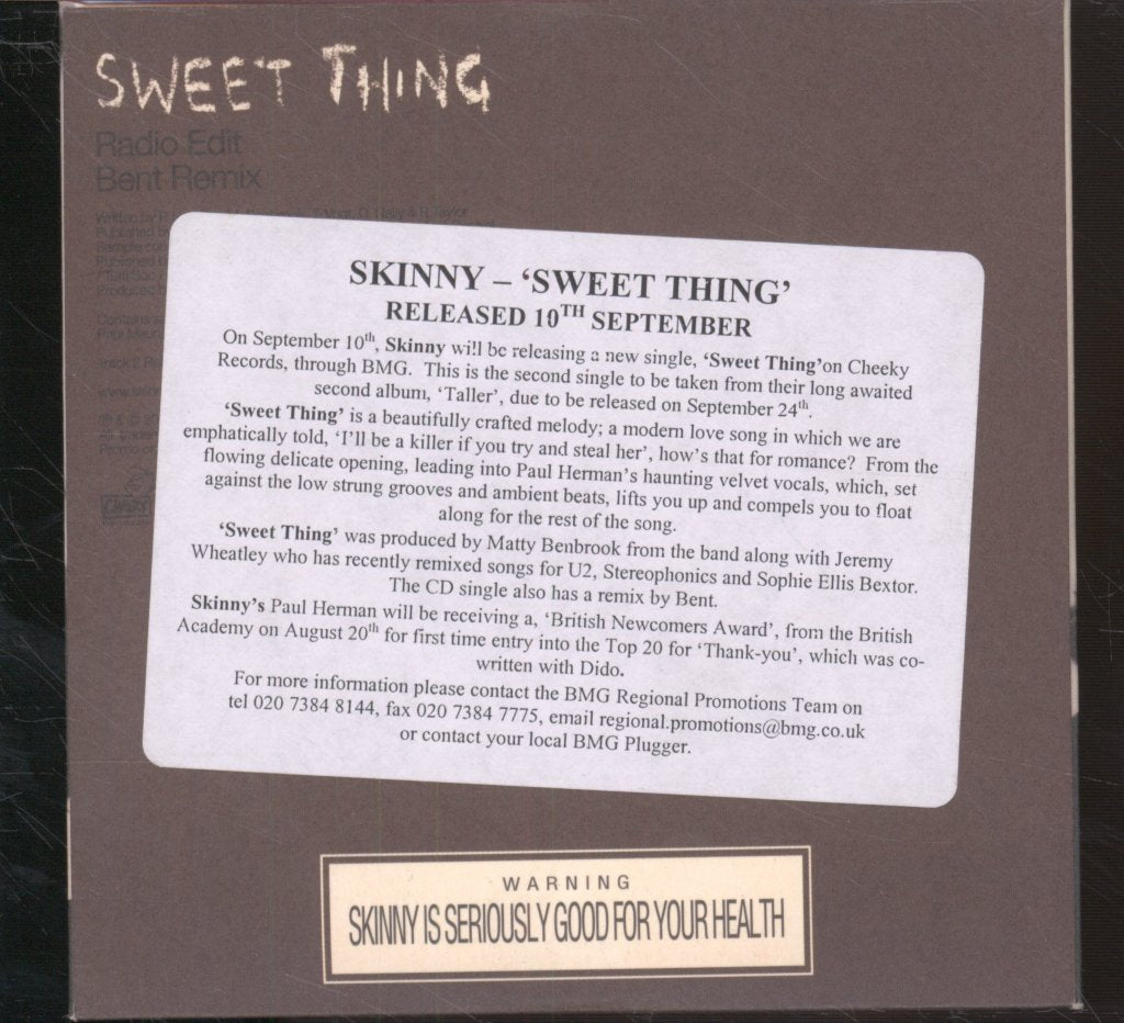 Skinny - Sweet Thing - Cd