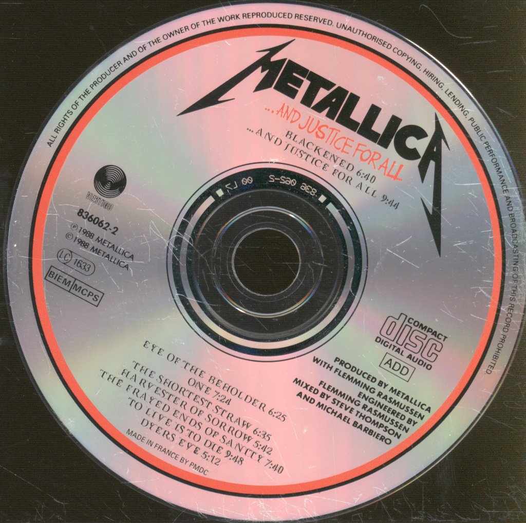 Metallica - And Justice For All - Cd – Vinyl Tap