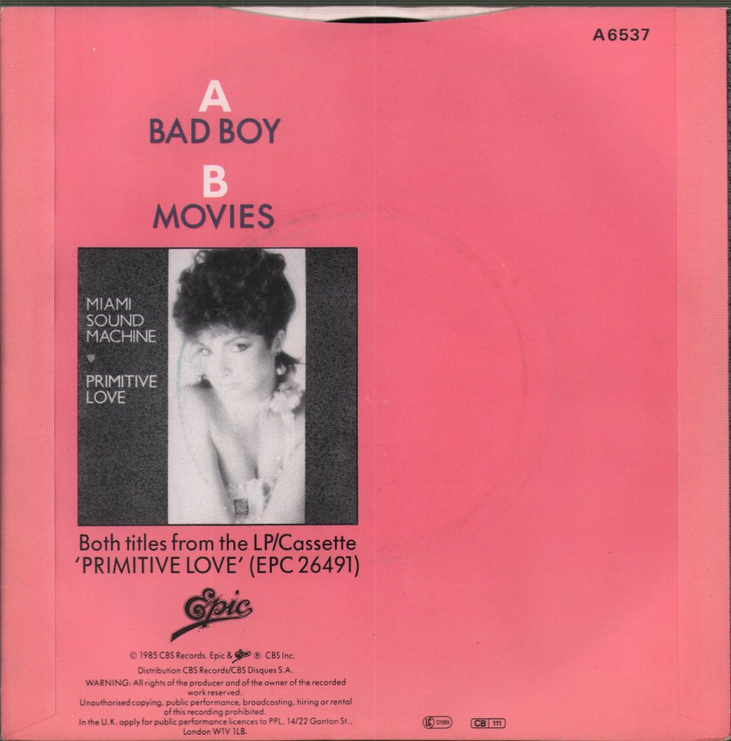 Miami Sound Machine - Bad Boy - 7 Inch