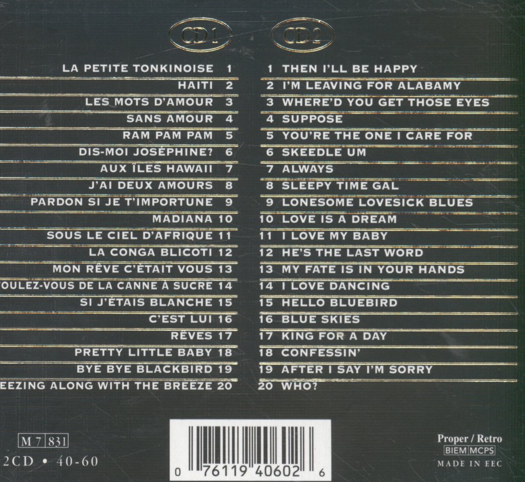 Josephine Baker - Gold Collection - Double Cd