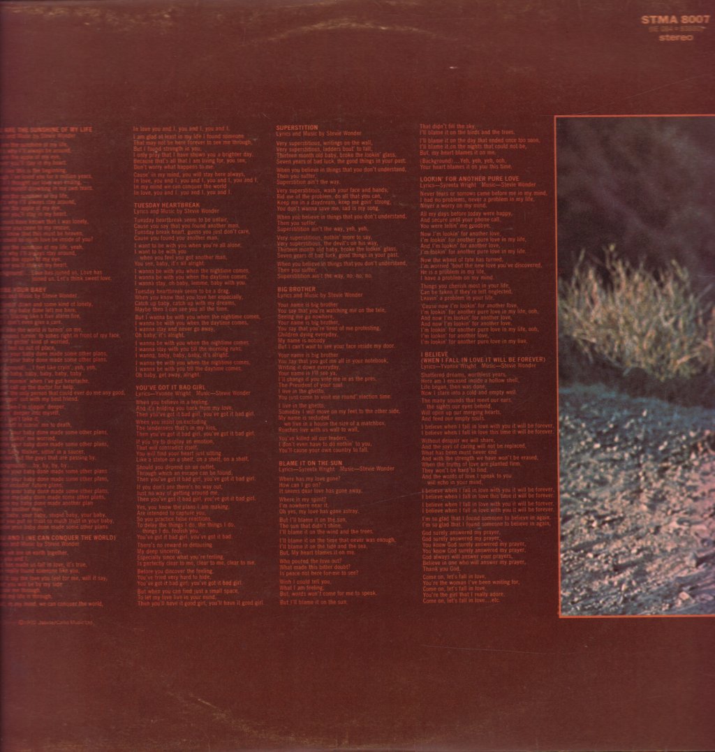 Stevie Wonder - Talking Book - Lp