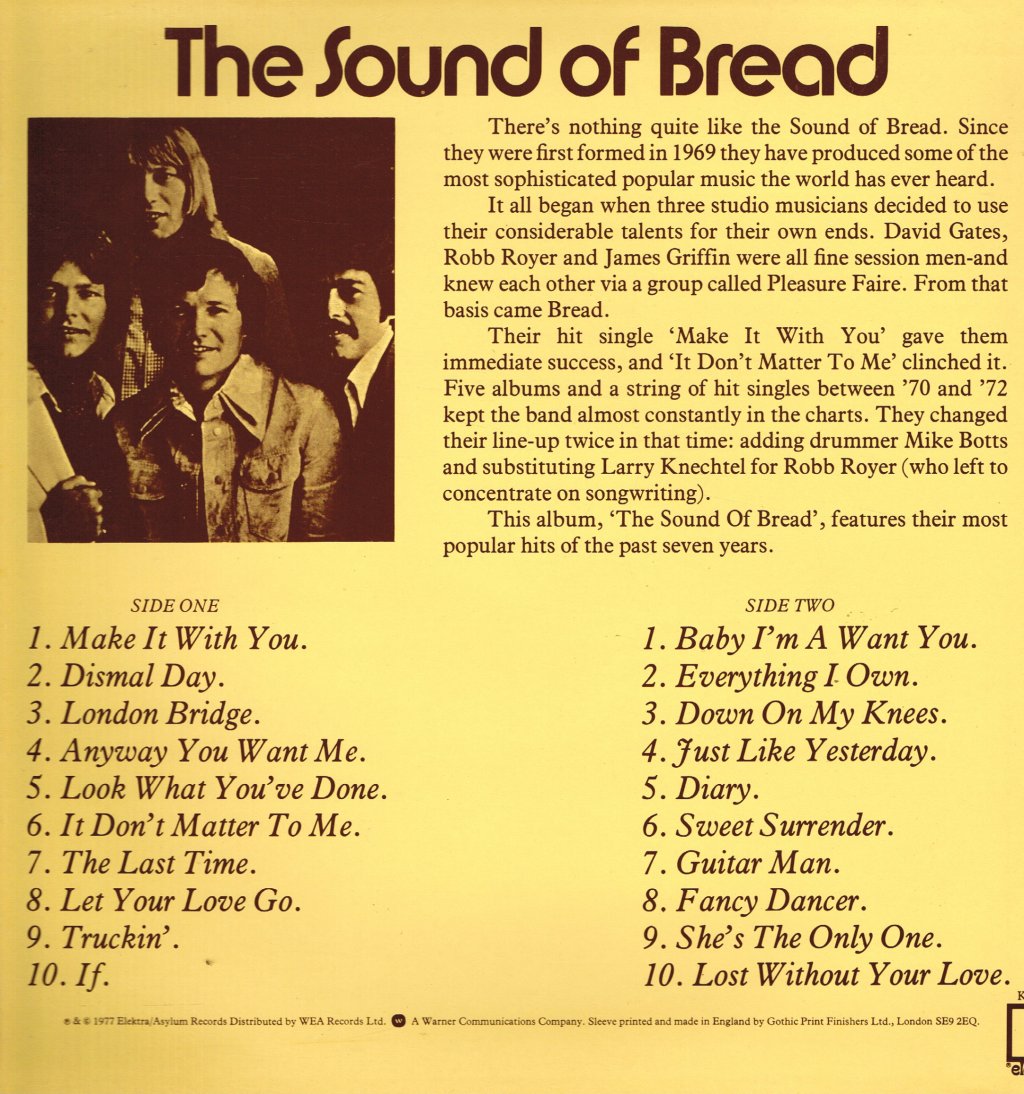 Bread - Sound Of Bread - Lp