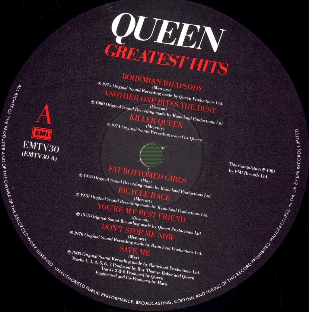 Queen - Greatest Hits - Lp