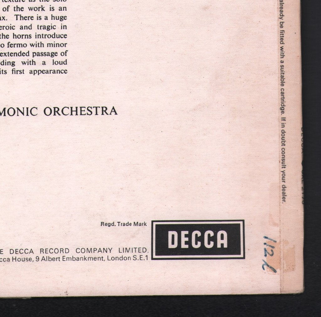 Julius Katchen - Rachmaninov - Rhapsody On A Theme Of Paganini / Dohnanyi - Variations On A Nursery Tune - Lp