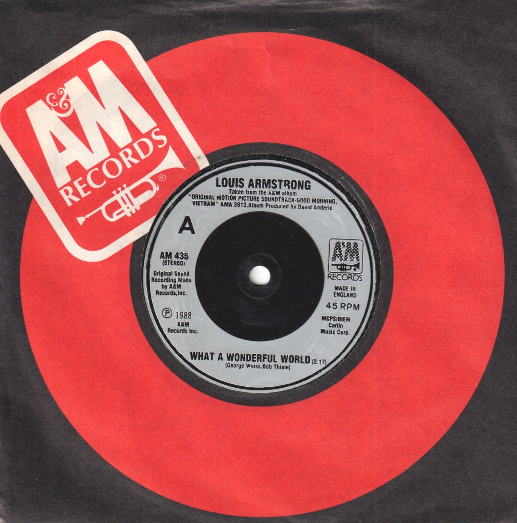Louis Armstrong / Wayne Fontana And The Mindbenders - What A Wonderful World/Game Of Love - 7 Inch