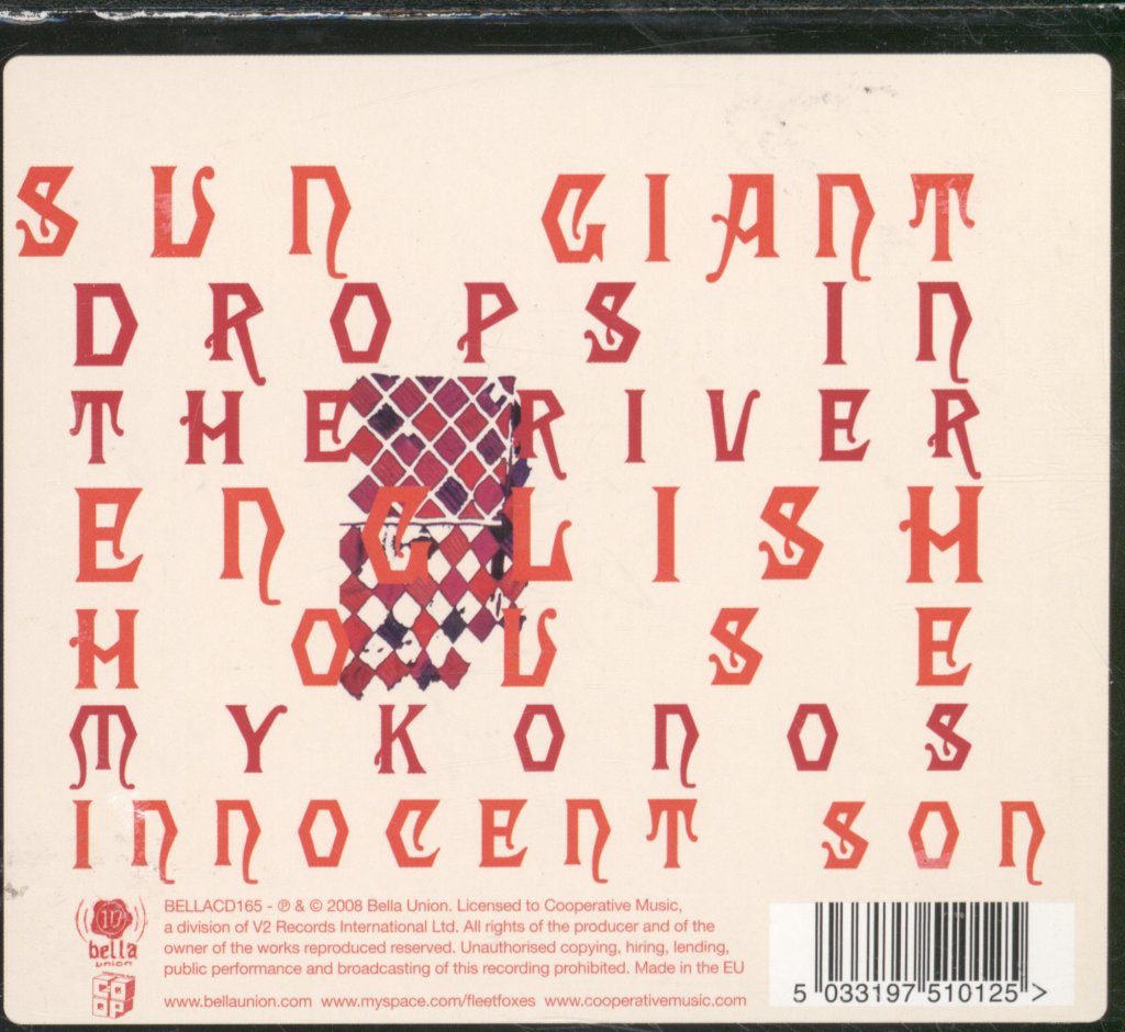 Fleet Foxes - Sun Giant - Cd