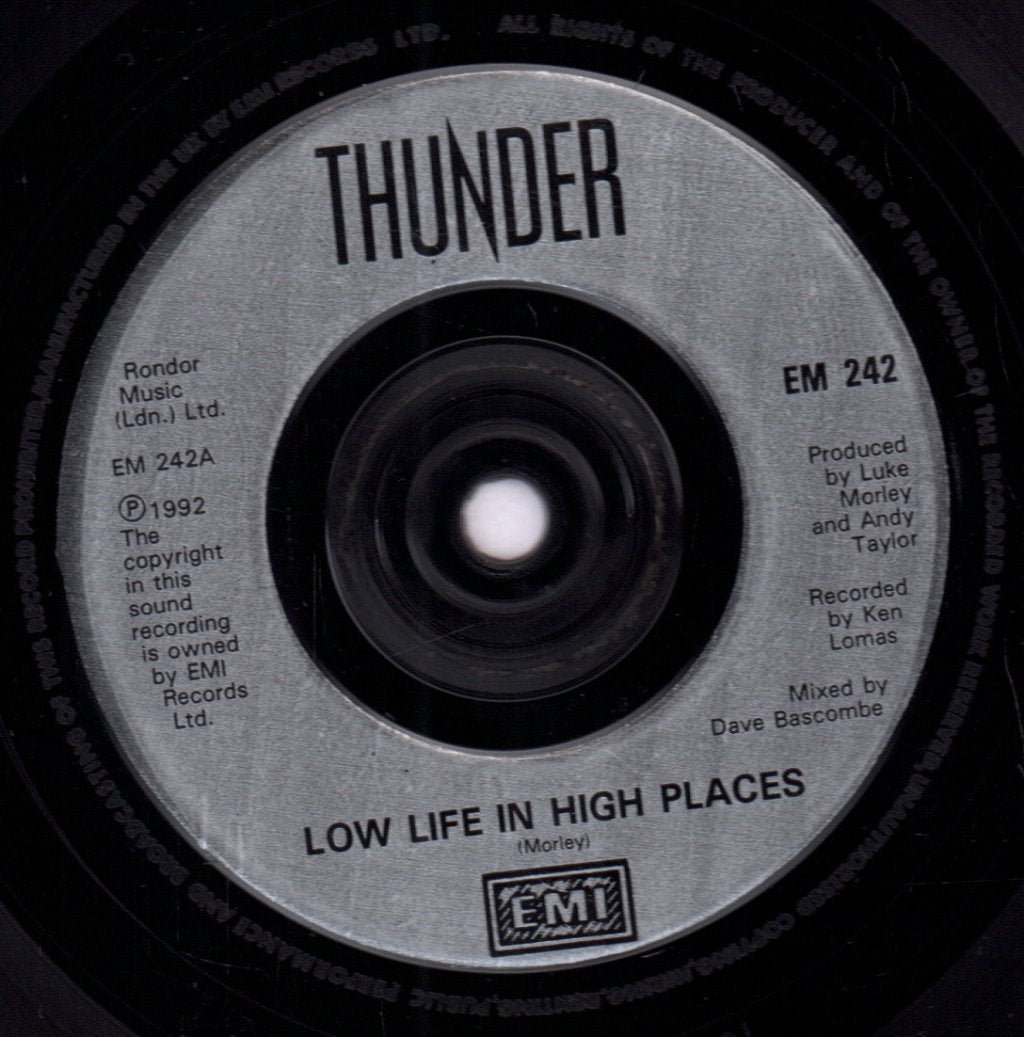 Thunder - Low Life In High Places - 7 Inch