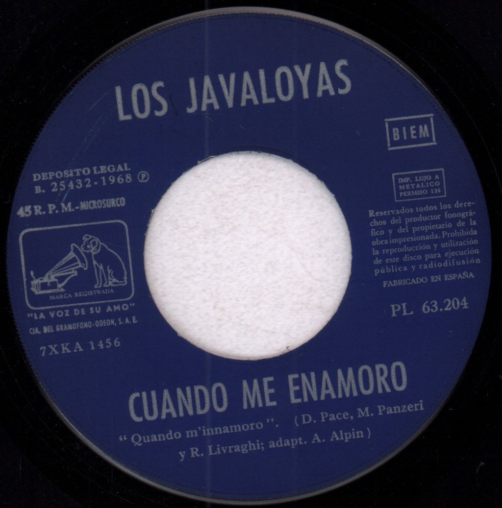 Los Javaloyas - Cuando Me Enamoro - 7 Inch
