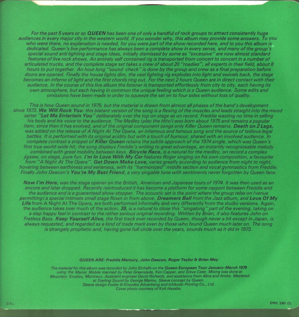 Queen - Live Killers - Double Lp
