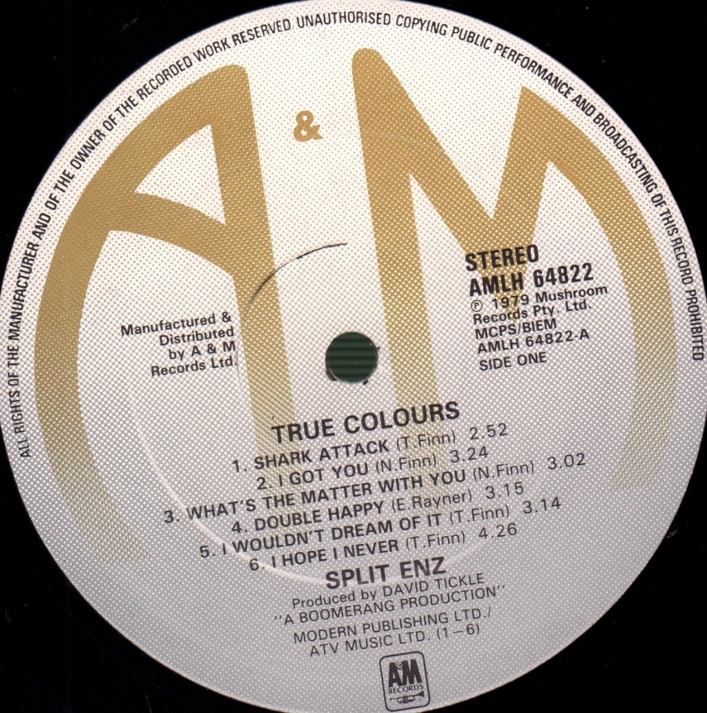 Split Enz - True Colours - Lp