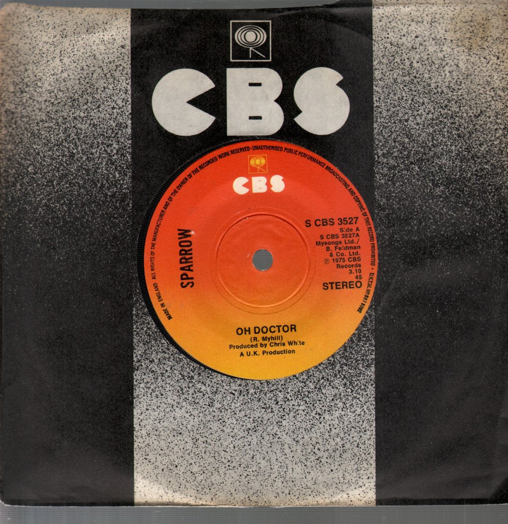 Sparrow (70'S Group) - Oh Doctor - 7 Inch