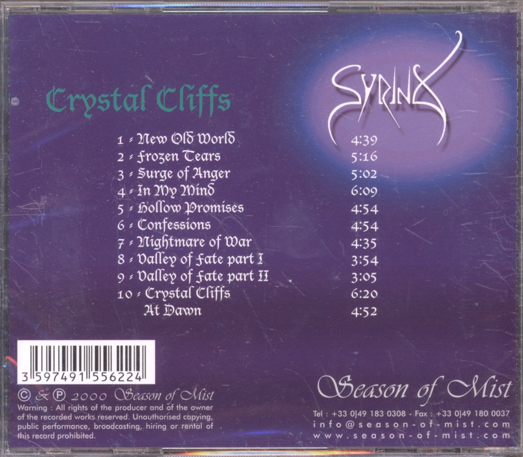 Syrinx - Crystal Cliffs - Cd