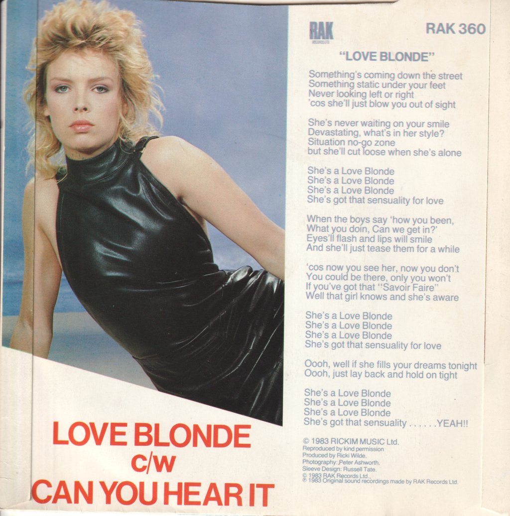 Kim Wilde - Love Blonde - 7 Inch