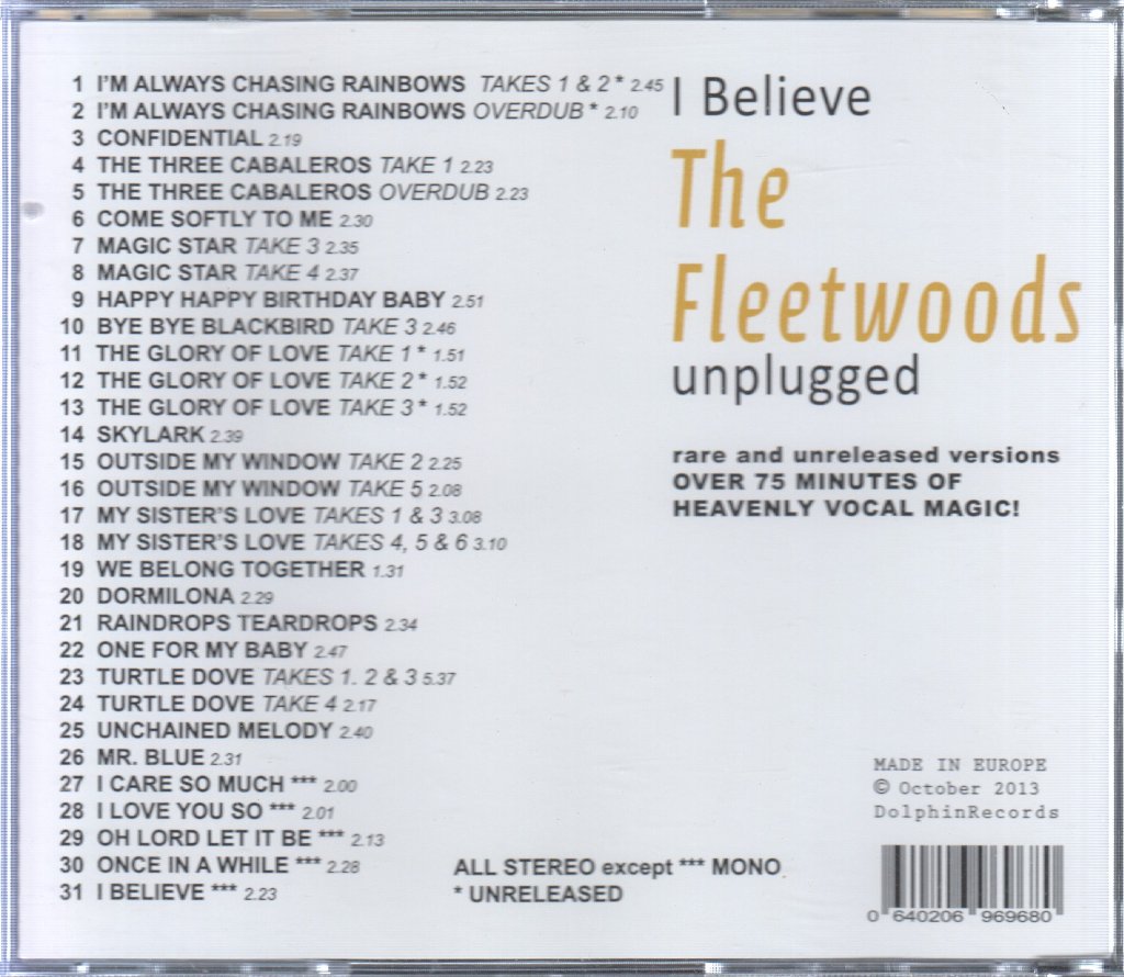Fleetwoods - I Believe - Cd