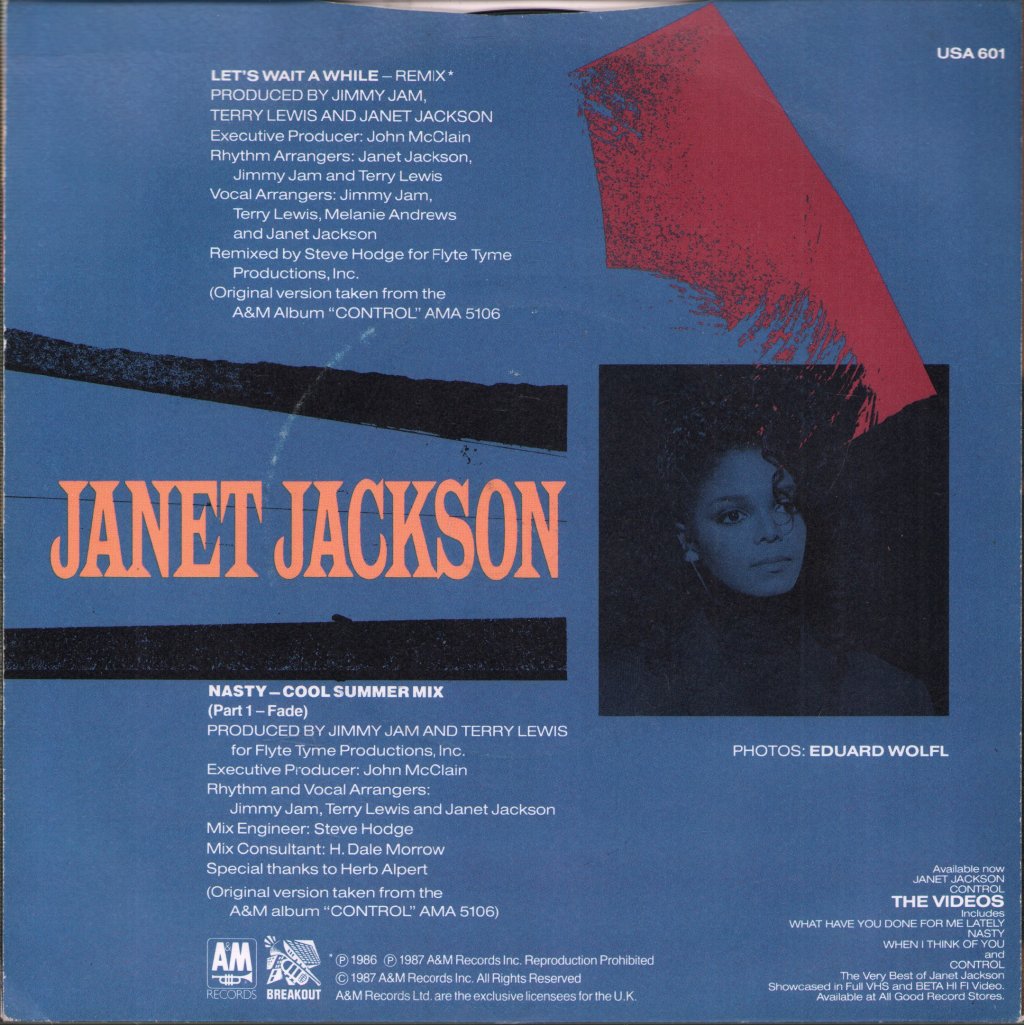 Janet Jackson - Let's Wait Awhile - 7 Inch